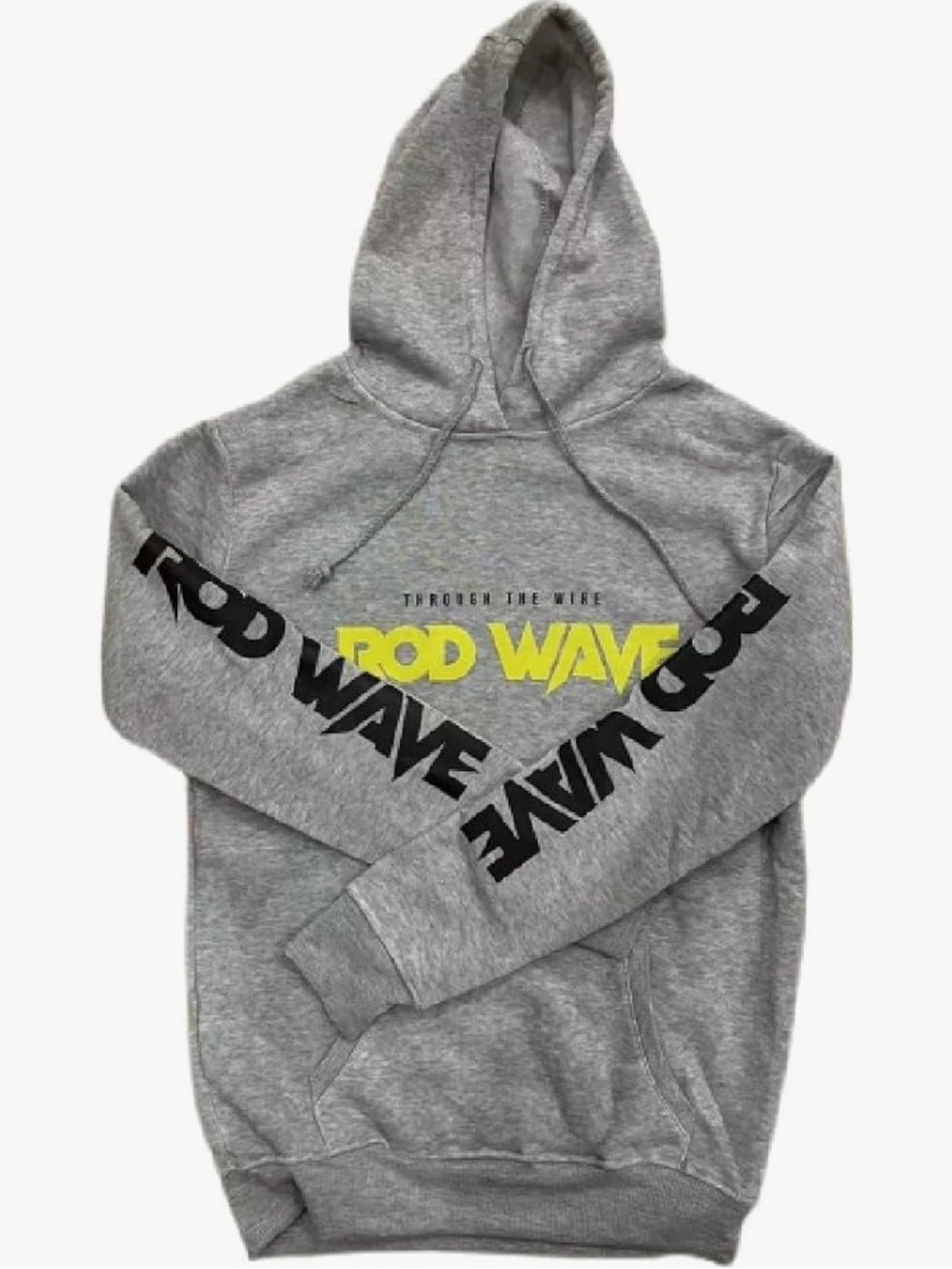 ROD WAVE Grey Logo Hoodie